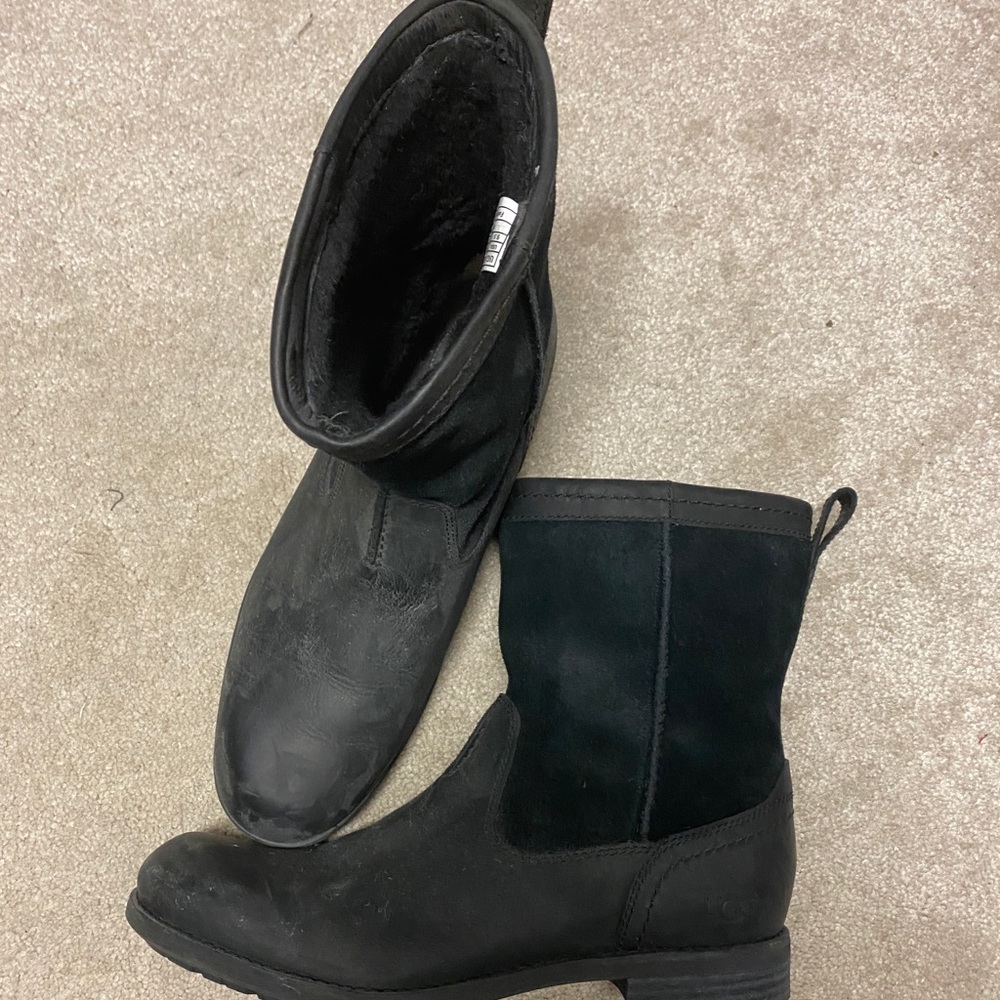 Men’s UGG leather and suede boots